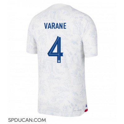 Muški Nogometni Dres Francuska Raphael Varane #4 Gostujuci SP 2022 Kratak Rukav